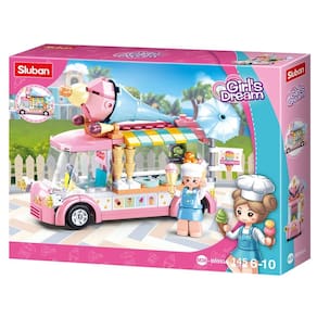 Blocos de Montar Carrinho de Sorvete Cubic 145 Peças Multikids - BR2279