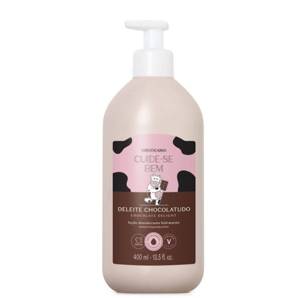 Loção Desodorante Hidratante Corporal Cuide-se Bem Deleite Chocolatudo 400ml
