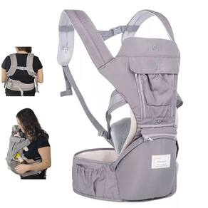 Canguru Carregador Criança Bebe Viagem Passeio Alça Ajustavel Ergonomico Bolso Acolchoado Confortavel Macio Seguro Resistente