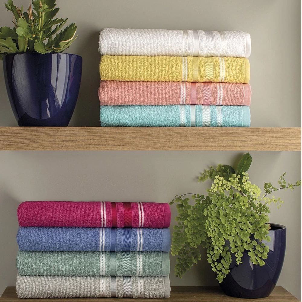 Toalha de Banho Atlântica Liz Luar 100% Algodão Cinza