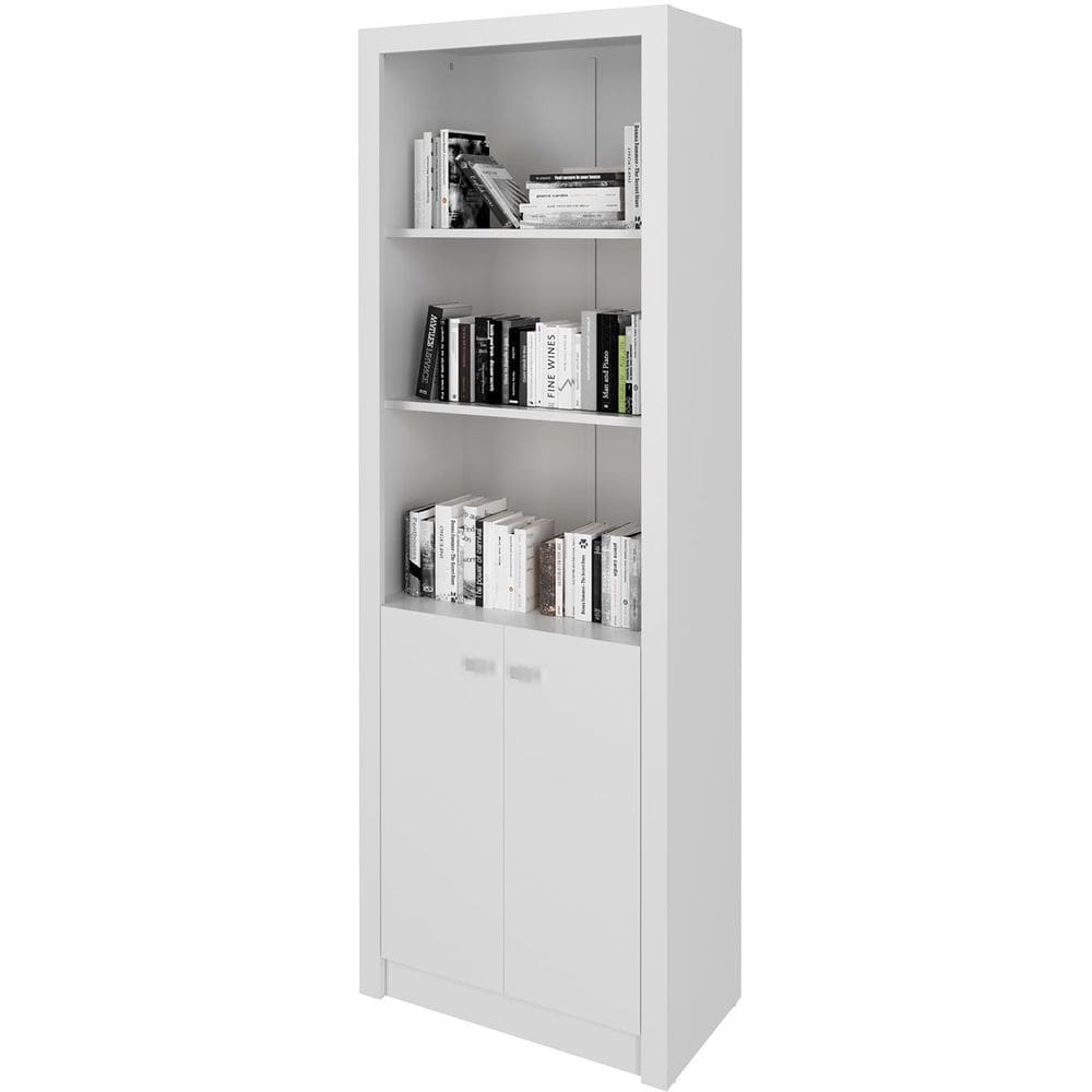 Estante Armário Alta Livreiro Multiuso Office 2 Portas