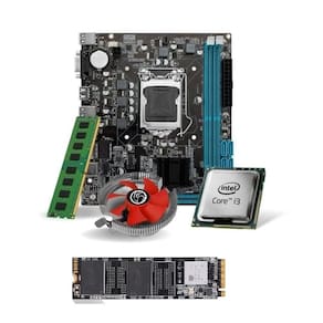 Kit Pl Mãe H61 + Proc. I3 2100 + Mem. 8gb Ddr3 + Cooler + M.2 256gb