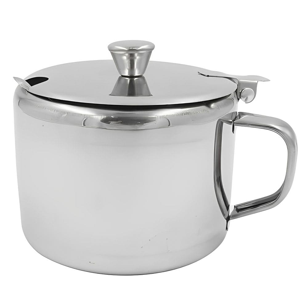 Açucareiro com Colher em Aço Inox 300ml