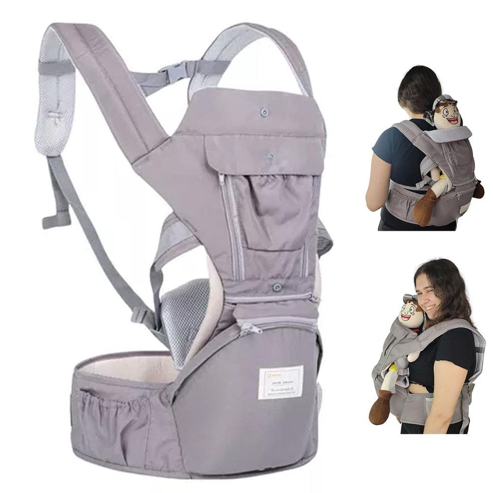 Canguru Carregador Bebe Criança Deitado Sentado Passeio Viagem Bolso Alça Ajustavel Ergonomica Suporte Resistente Seguro Confortavel