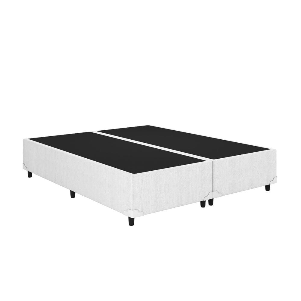 Base Box King Bipartido Corino Branco 192x203