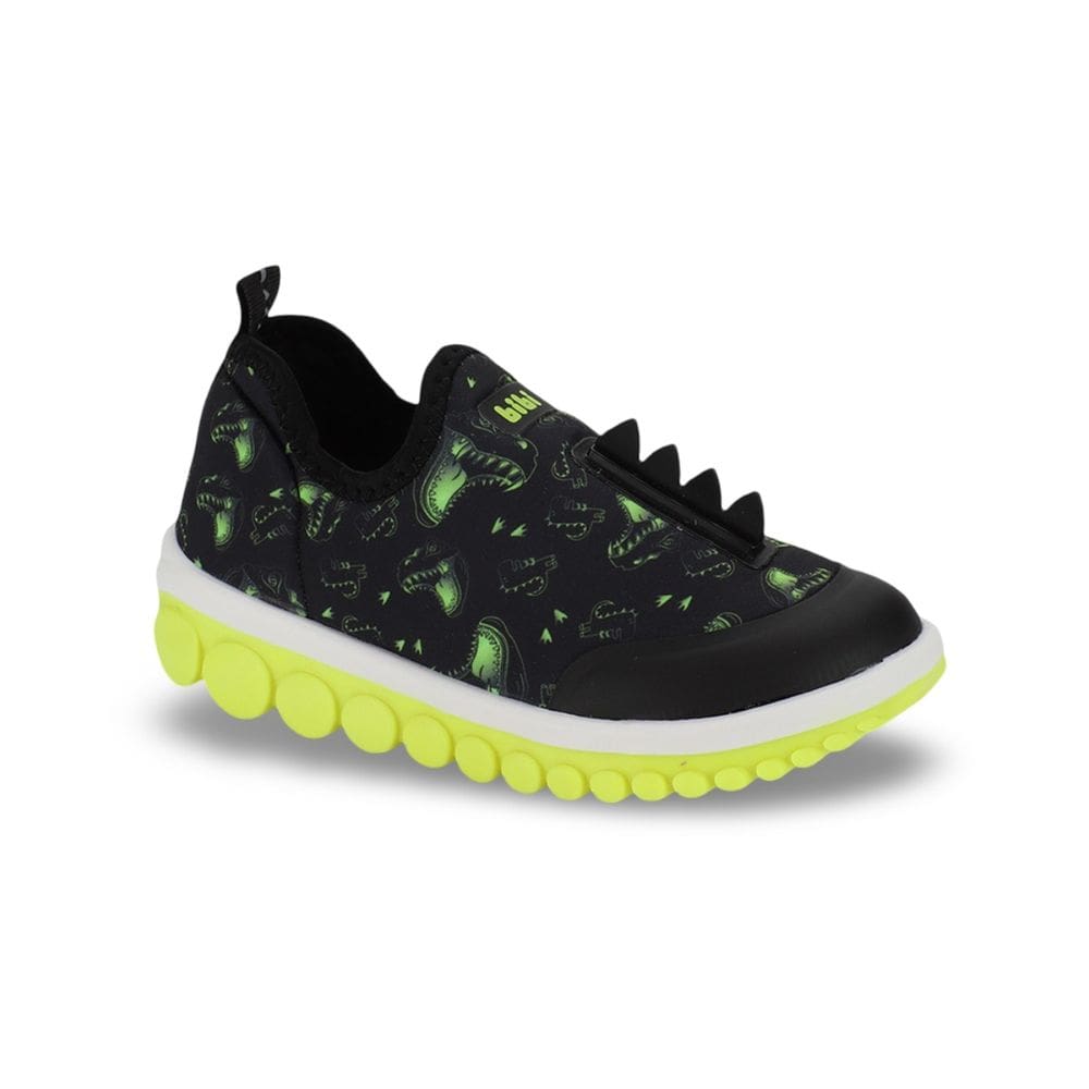 Tênis Infantil Menino Bibi Roller 2.0 Preto de Dino Lumen