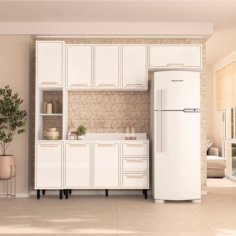 Cozinha Completa 4 Peças com Tampo Amara Branco