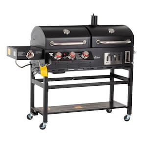 Churrasqueira Americana Hibrida Gas & Carvao Black Premium
