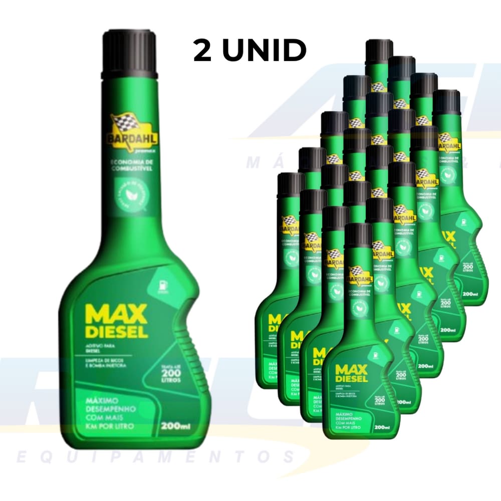Kit 2 Aditivo para Cobustível Max Diesel 200ML - BARDAHL
