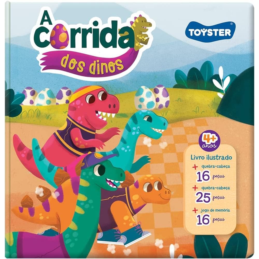 Livro Brinquedo - A Corrida Dos Dinos