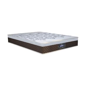 Colchão Casal Molas Ensacadas Espuma D28 Gazin New York 138x188x26cm Marrom/Branco