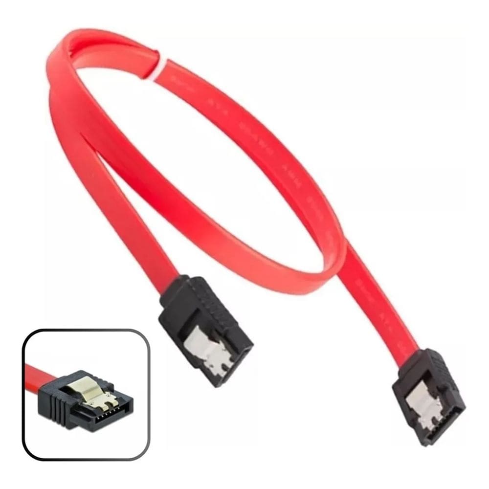 Cabo SATA Dados 180G 50cm - Kit 10 Peças Alta Qualidade