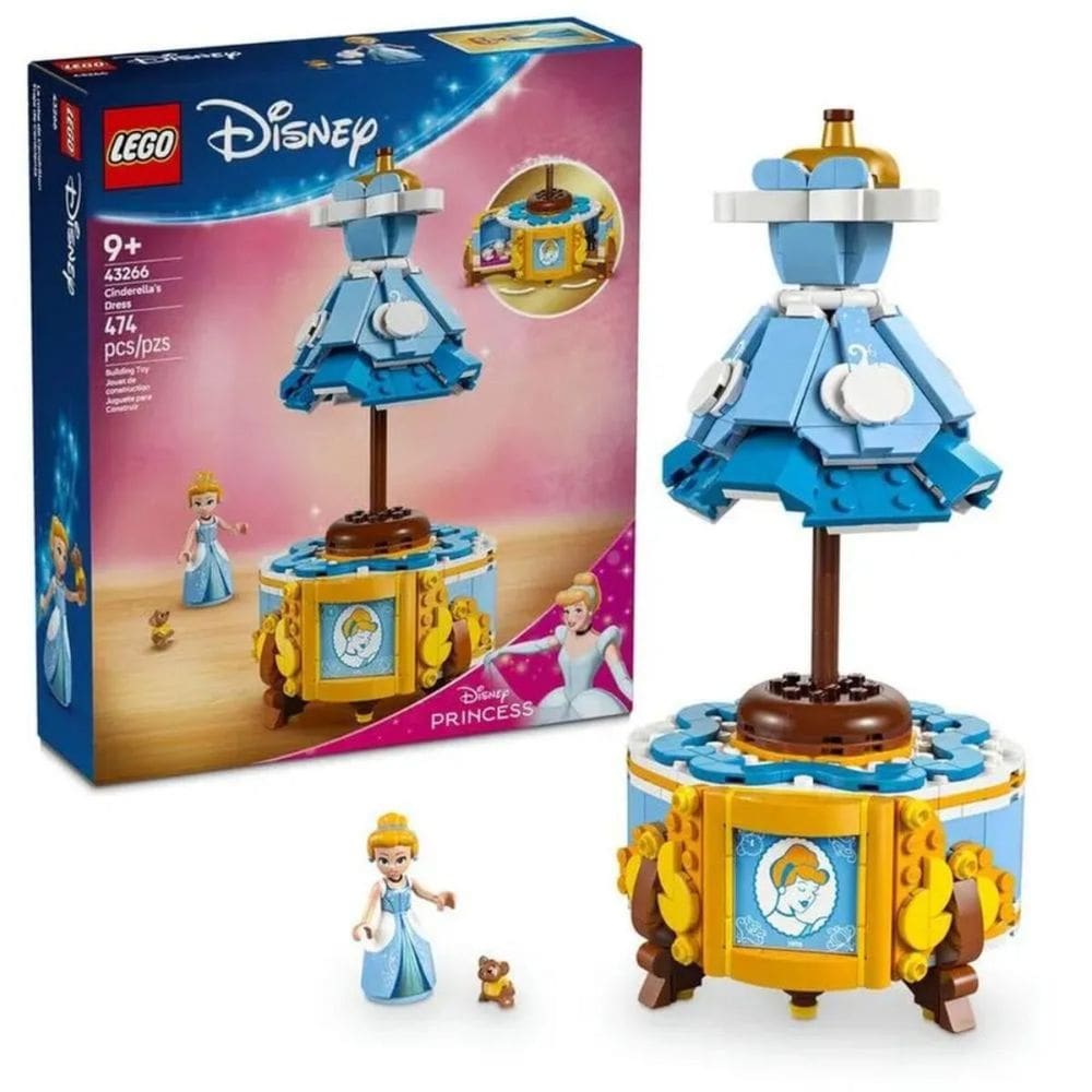 Lego Disney 43266 Vestido da Cinderela e Atelier 474 peças