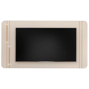 Painel Suspenso Tv 75 Pol 241 cm MDF Ariana Off White Dj Moveis