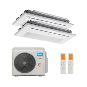 Ar Condicionado Bi Split Inverter Midea 27.000 Btus (2x Evap Cassete 1 Via 18.000) Quente e Frio 220v