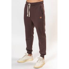 Calça Masculina Moletom Básica Marrom Chocolate