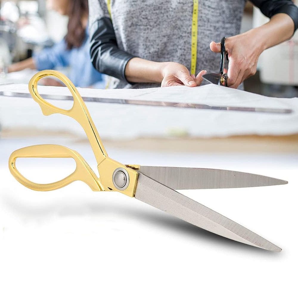 Tesoura Aço Inoxidável Costura Profissional Cor:Dourado