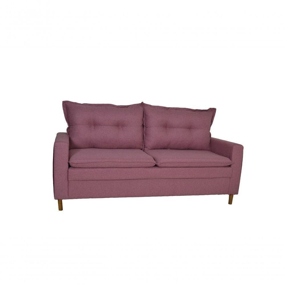 Sofá Na Caixa Milano Linho Rosa