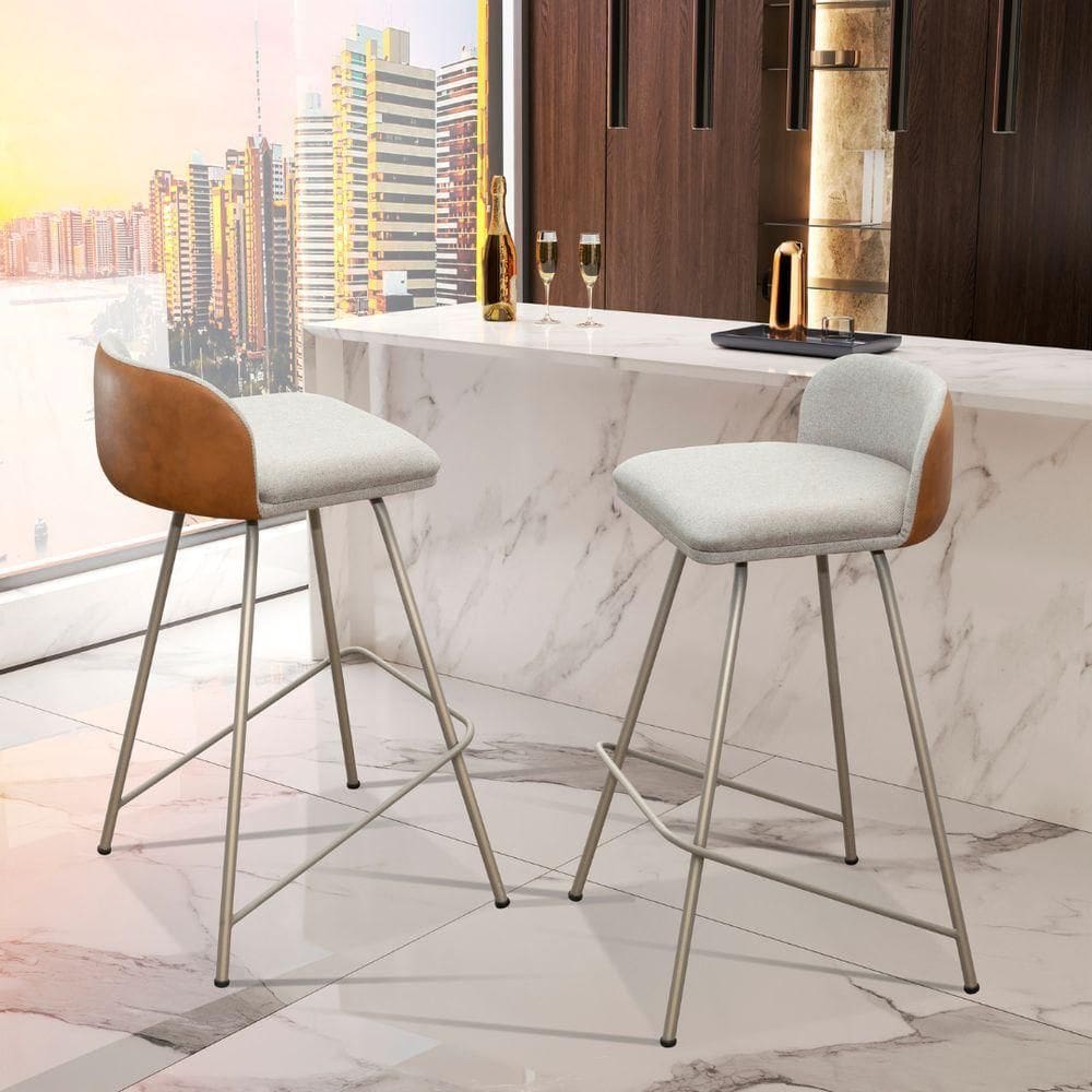 Banqueta Nobre Base Champanhe Fosco