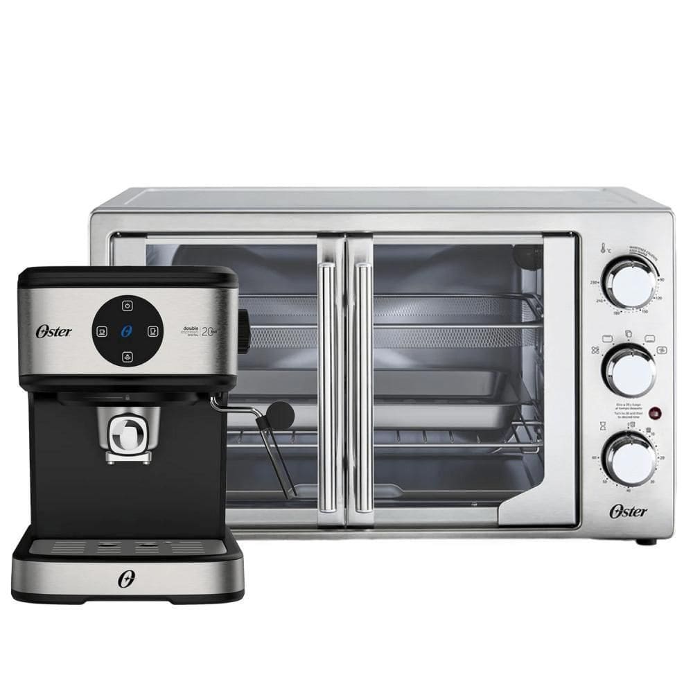 Kit Cafeteira E Forno E Fritadeira French Door Oster 220V