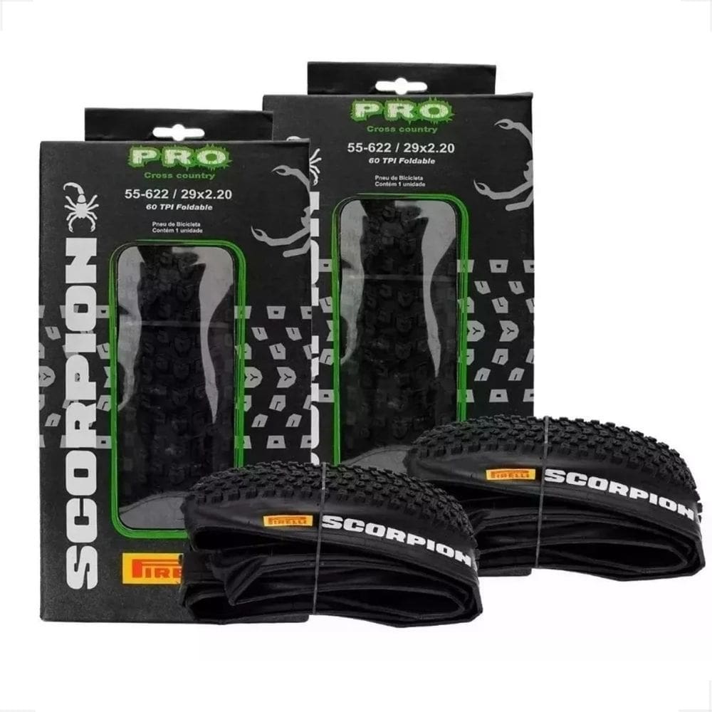 Par Pneus Pirelli Scorpion Pro 29 X 2.20 Kevlar Sem Arame Mtb tubeless Bicicleta Bike
