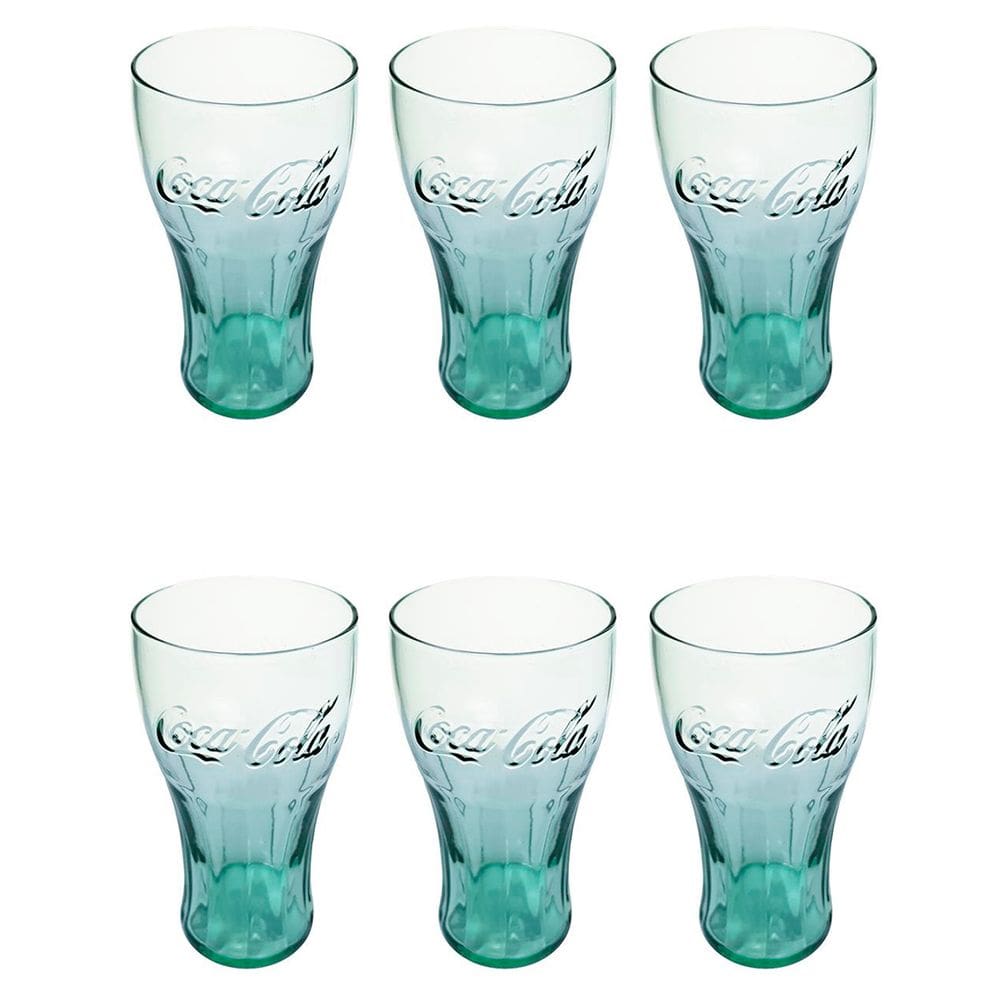 Copo Contour Coca Cola 470Ml 6 Unidades - Nadir - Verde