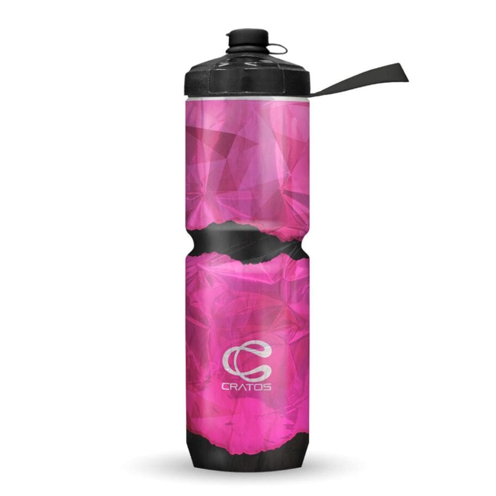 Garrafa Automática Metal 590ML Cratos Rosa