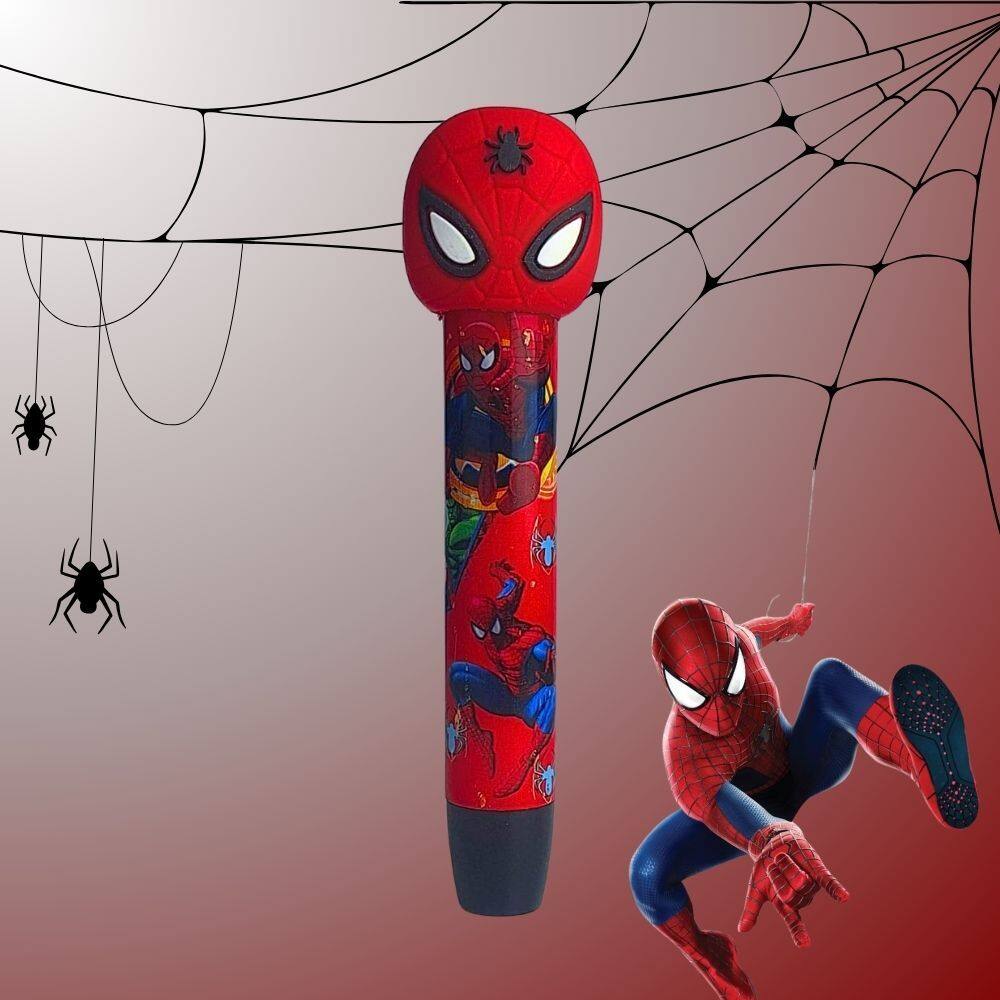Caneta Borracha Retrátil Heróis Avengers com Borracha Colorida Super Fofo | Prática | Kawaii | Papelaria