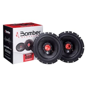 Par de Alto Falantes 6" 100W Bbr Bomber Preta