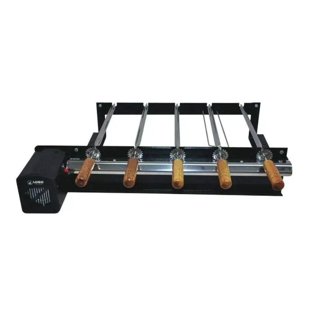Kit Giratório Churrasqueira Pré - Moldada F Pré Regulável Aço Carbono Lobo Churrasqueiras Tamanho 5-59 Bivolt