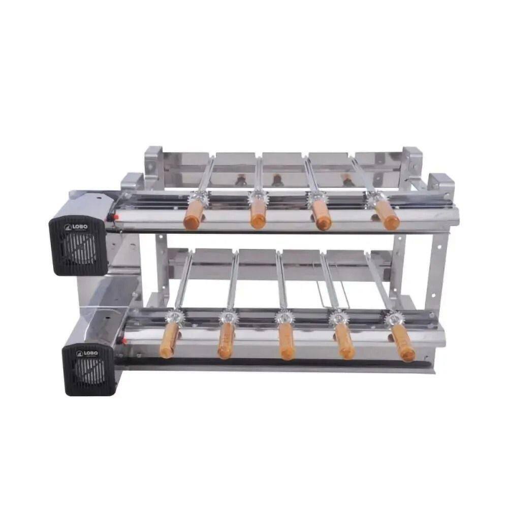 Kit Giratório Em Aço Inox 430 Super Gda Regulável Lobo Churrasqueiras Tamanho 7-69 Bivolt