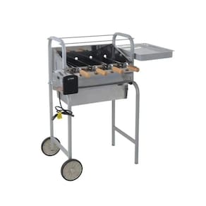 Churrasqueira Lobo Mexicana Inox 430 Super + 4 Espetos Bivolt