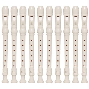 Kit 15 Flautas Doce Soprano Barroca Em C YRS-24B Yamaha
