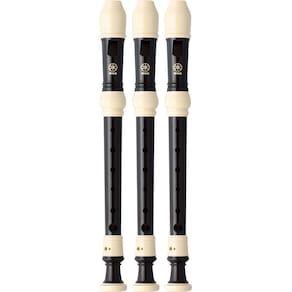 Kit 3 Flautas Doce Soprano Barroca Em C YRS-32B Yamaha