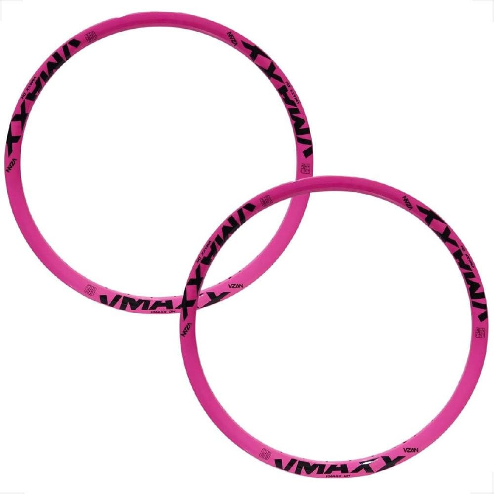 Par Aro Vzan Vmaxx Aro 26 DH Freio a Disco 36 Furos Rosa Neon Bicicleta Montadinha Manobras Freeride