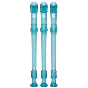 Kit 3 Flautas Doce Soprano Barroca Em C YRS-20B Azul Yamaha