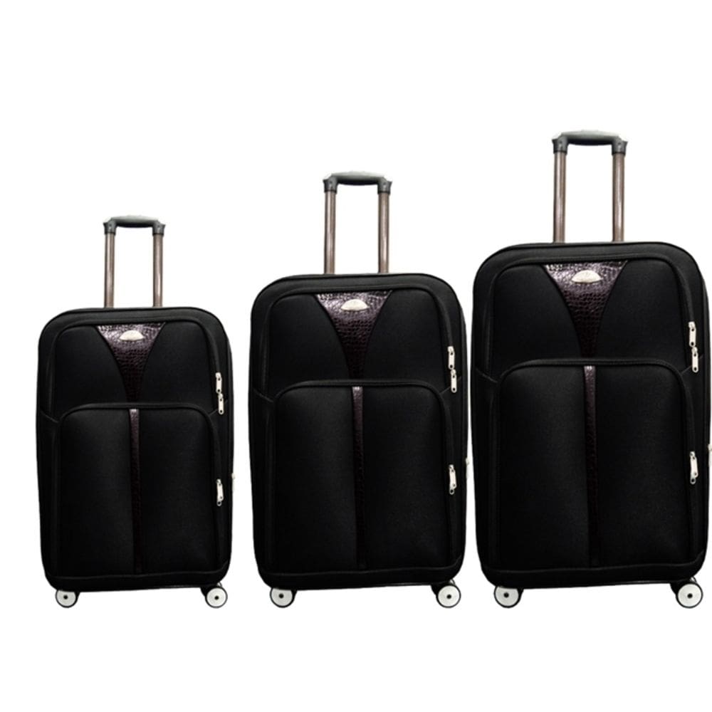 Kit Mala Viagem Expansivel 360º 4 Rodas Giratoria 3 Peças