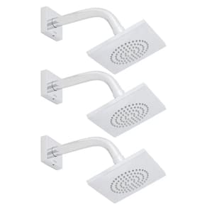 Chuveiros 3 Kits Docol Cromado Sem Arejador Polido Frio De Parede