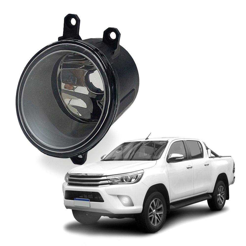 Farol de Milha para Hilux 2016 a 2018 Lado Direito Auxiliar Neblina com Lente de Vidro