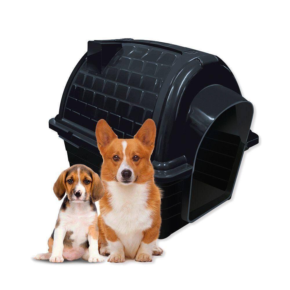 Casinha Pet Preta N5 Proteção Conforto Iglu Para Cães De Raças Médias E Grandes Material Super Resistente Alta Qualidade
