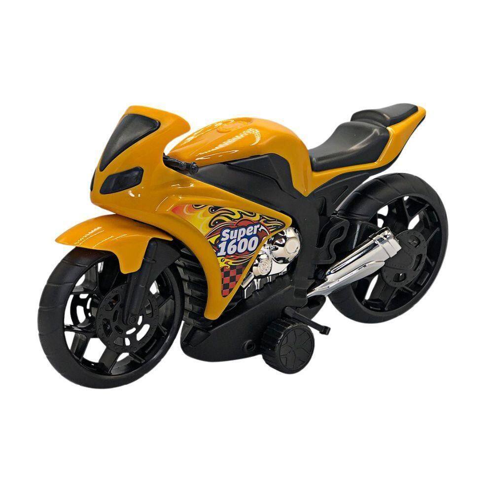 Super Moto 1600 Esportiva Rodas Largas Com Fricção Amarelo