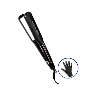 Chapinha Prancha Alisadora Mega L500 250C Placa Larga Bivolt + Luva De Proteção