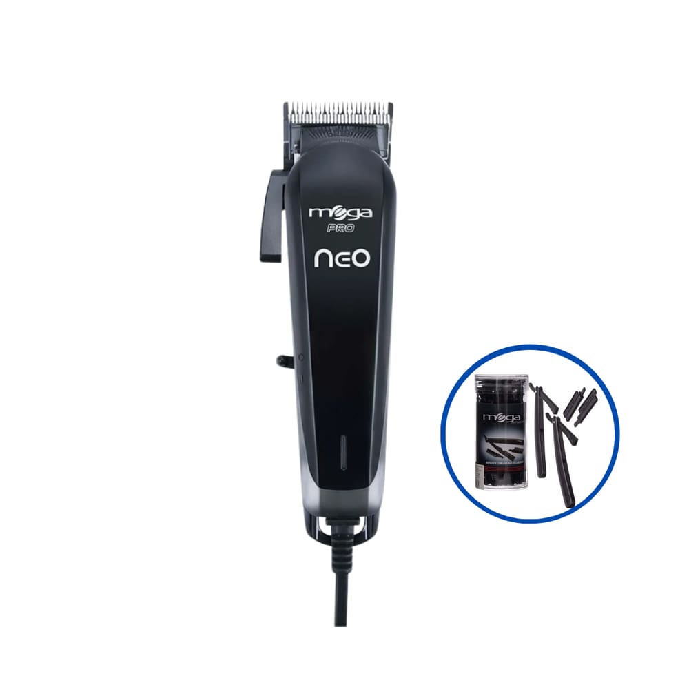 Maquina De Corte Mega Neo Clipper Bivolt + Kit Navalhetes Com Lâminas Descartáveis