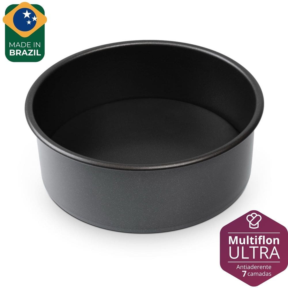 Forma com Fundo Removível com borda de Silicone Cake Up 20cm - Multiflon