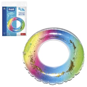 Boia Circular Inflavel Arco Iris Funs 55Cm De