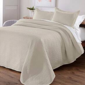 Colcha Casal Dupla Face Matelada Diamante 150 Fios com Porta Travesseiros