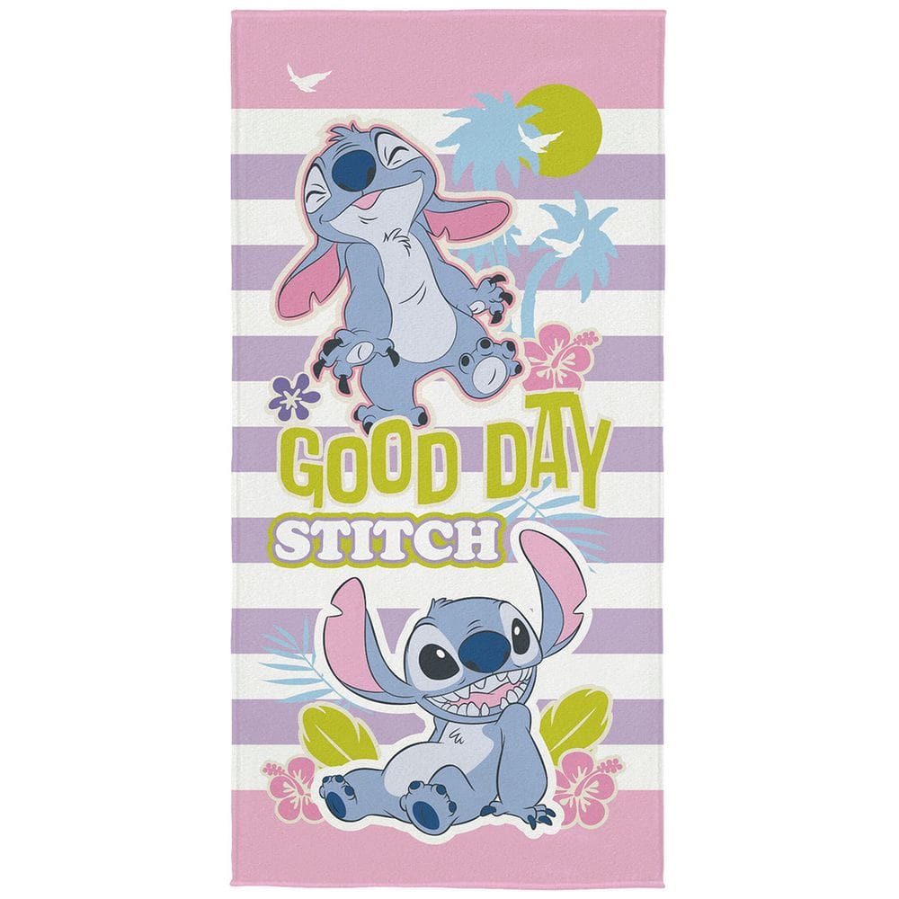 Toalha de Banho Infantil Lepper Aveludada Stitch