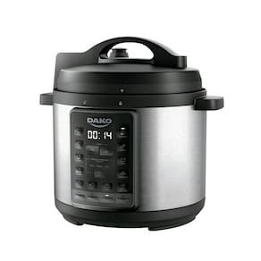 Panela de Pressão Elétrica Dako 1000W 6L Multifunções Preta - 127V