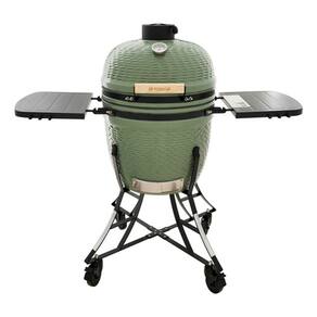 Churrasqueira A Bafo Carvao Movel Ceramica 120x74x46cm Verde