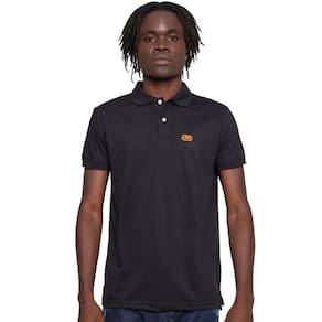 Camisa Polo Masculina Ecko Plus Size Preta EK292 Preto